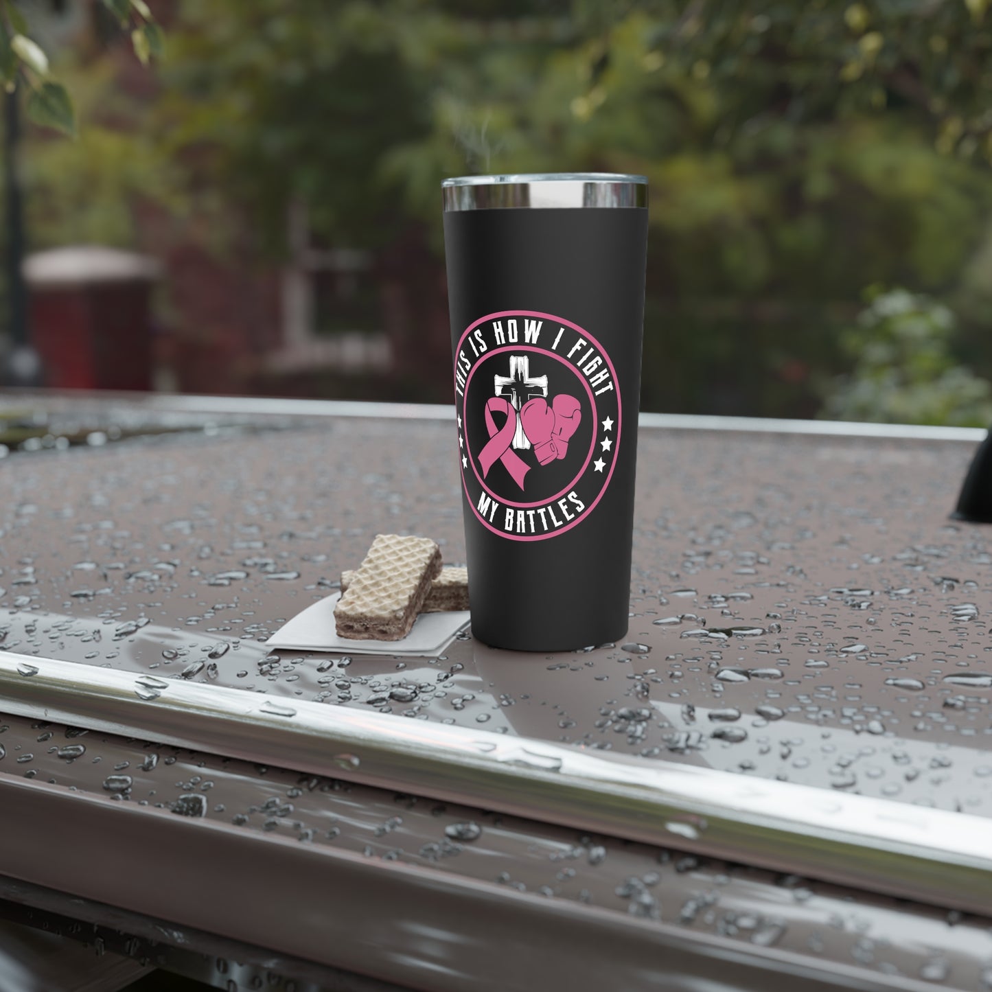 Breast Cancer Awareness Tumbler - 22oz Insulated Travel Mug