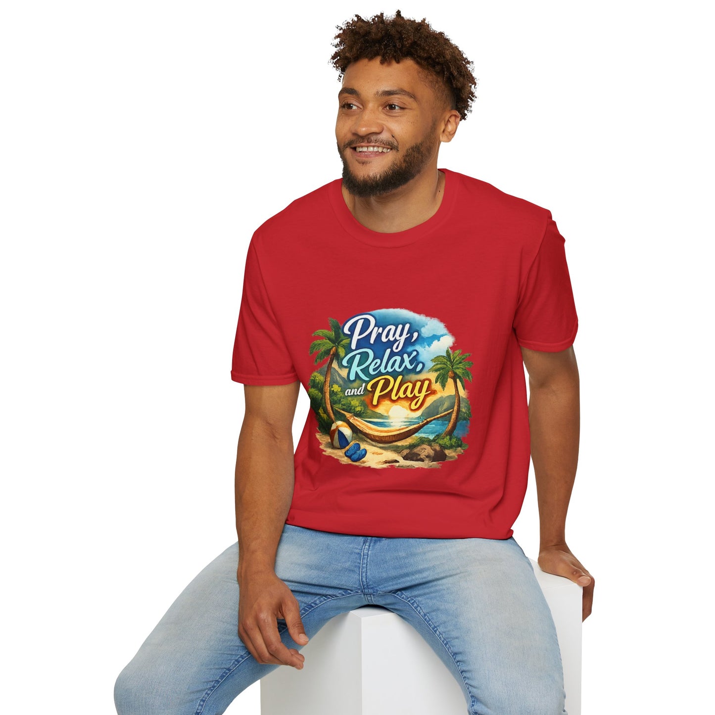 Pray, Relax & Play Beach T-Shirt
