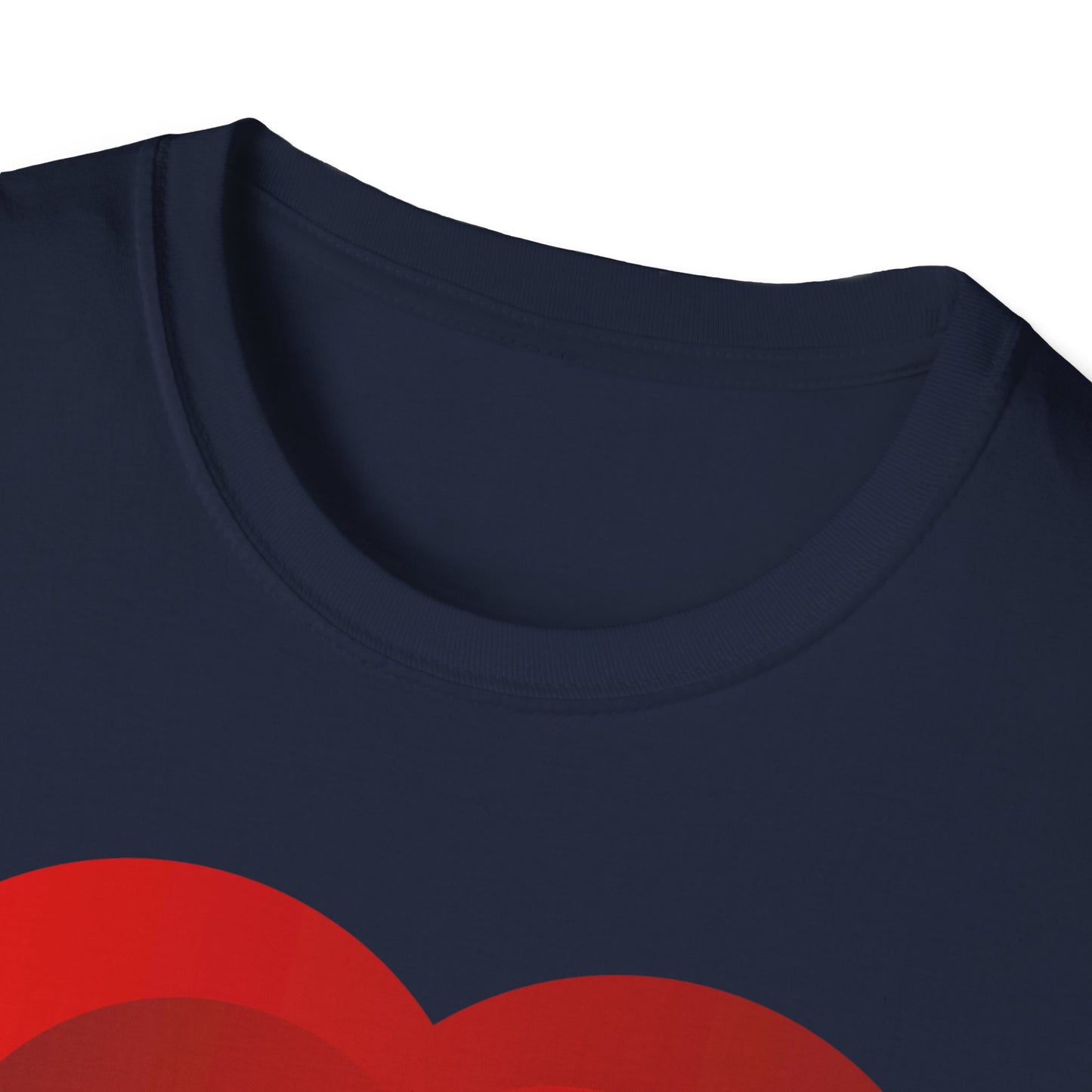Romantic Floral Heart Unisex Softstyle T-Shirt