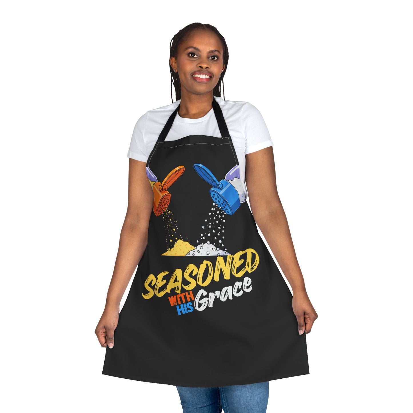 Creative Chef Apron - Seasoned with His Grace (Unisex)