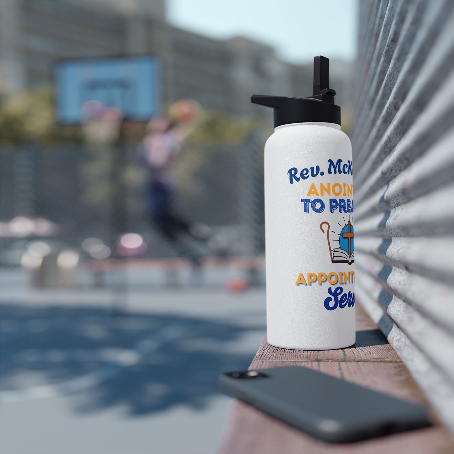 Anointed to Preach, Appointed to Serve Stainless Steel Water Bottle