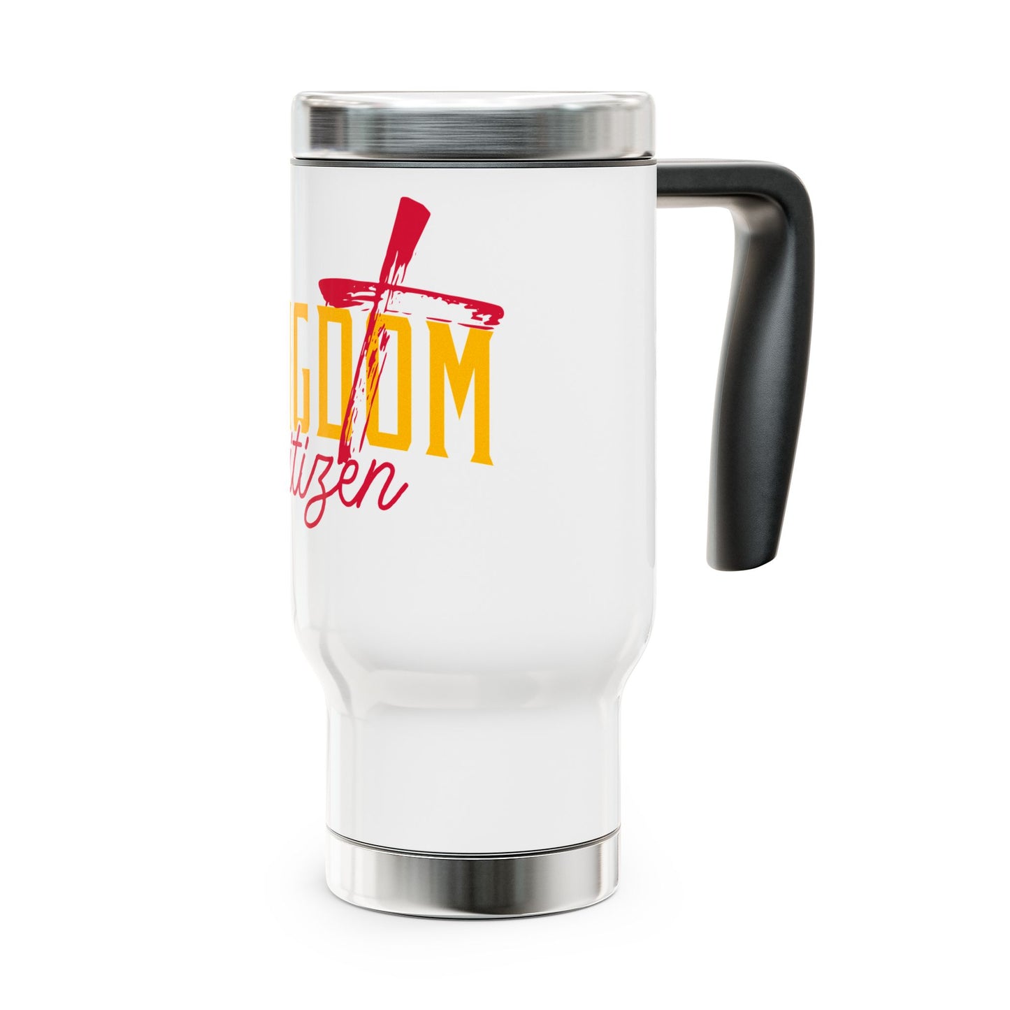 Kingdom Citizen Stainless Steel Travel Mug - 14oz with Handle for Daily Inspiration