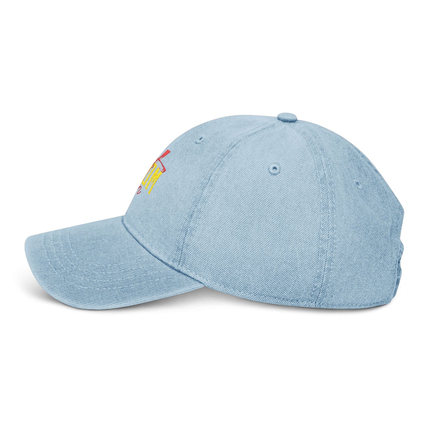 Kingdom Citizen Embroidered Denim Hat - Stylish Faith-Based Accessory