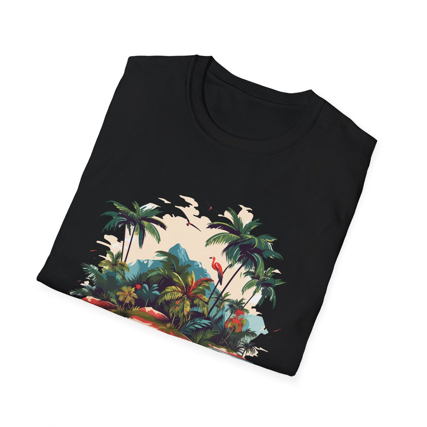 Tropical Peace T-Shirt, Casual Tee, Summer Vibes Shirt, Relaxing Island Top, Perfect for Vacations, Gifts for Beach Lovers