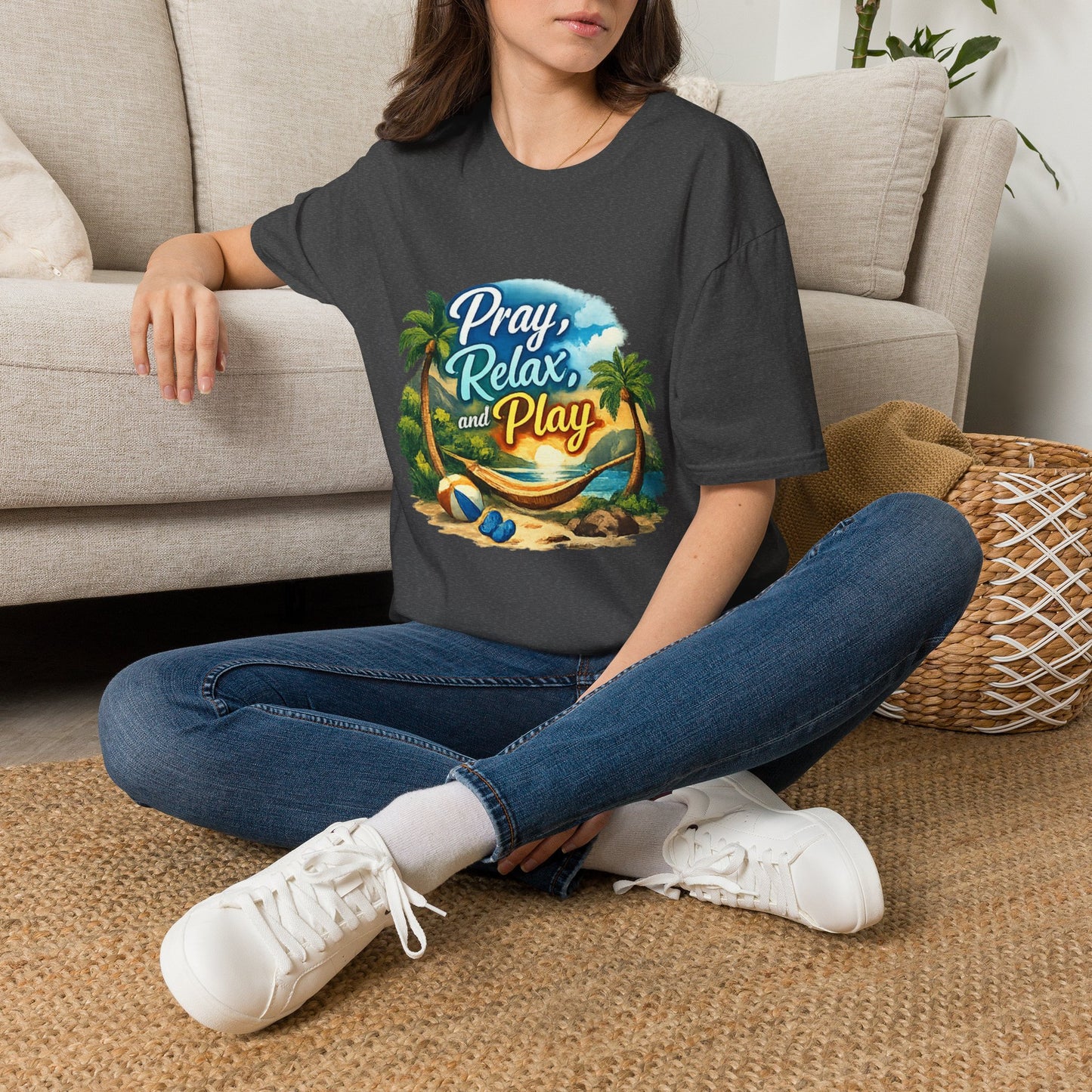 Pray, Relax & Play Beach T-Shirt