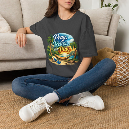 Pray, Relax & Play Beach T-Shirt