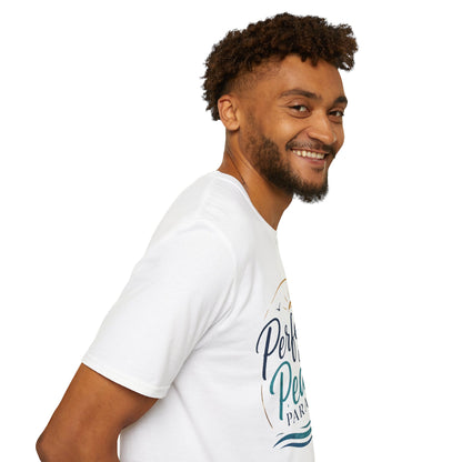 Perfect in Peace Paradise T-Shirt — Beach Palm Sunset Graphic Tee