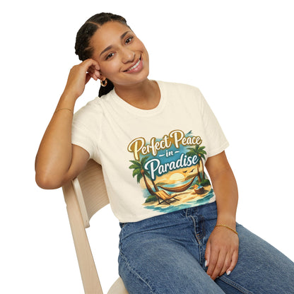 Perfect Peace in Paradise T-Shirt — Tropical Beach Graphic Tee
