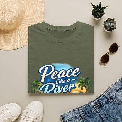 Peace Like a River T‑Shirt — Scenic River Prayer Tee