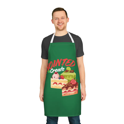 Colorful Cake-Themed Cooking Apron - 'Anointed to Create' (Unisex)