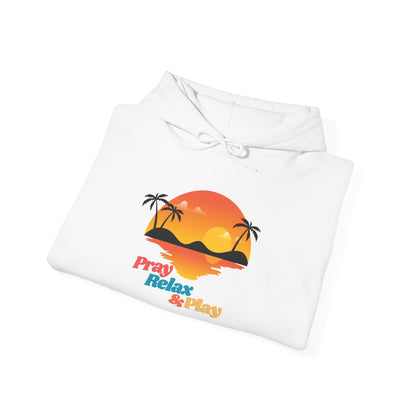 Tropical Paradise Hoodie - "Pray, Relax & Play"