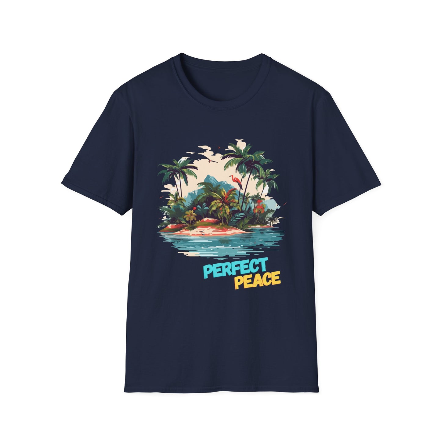 Tropical Peace T-Shirt, Casual Tee, Summer Vibes Shirt, Relaxing Island Top, Perfect for Vacations, Gifts for Beach Lovers
