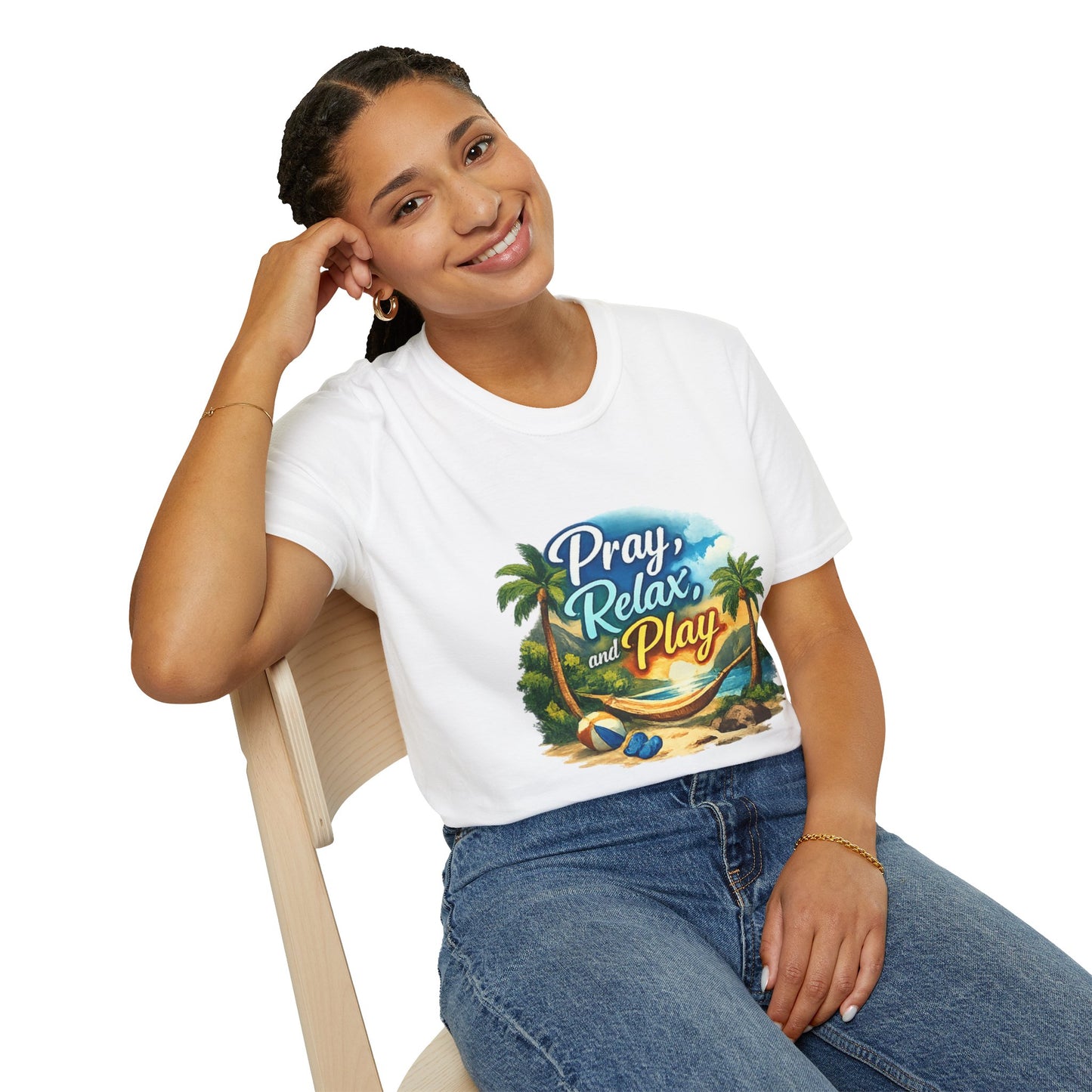 Pray, Relax & Play Beach T-Shirt