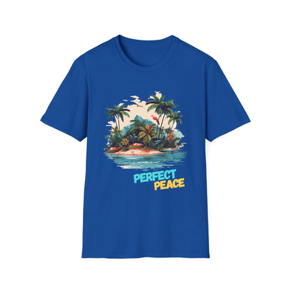 Tropical Peace T-Shirt, Casual Tee, Summer Vibes Shirt, Relaxing Island Top, Perfect for Vacations, Gifts for Beach Lovers