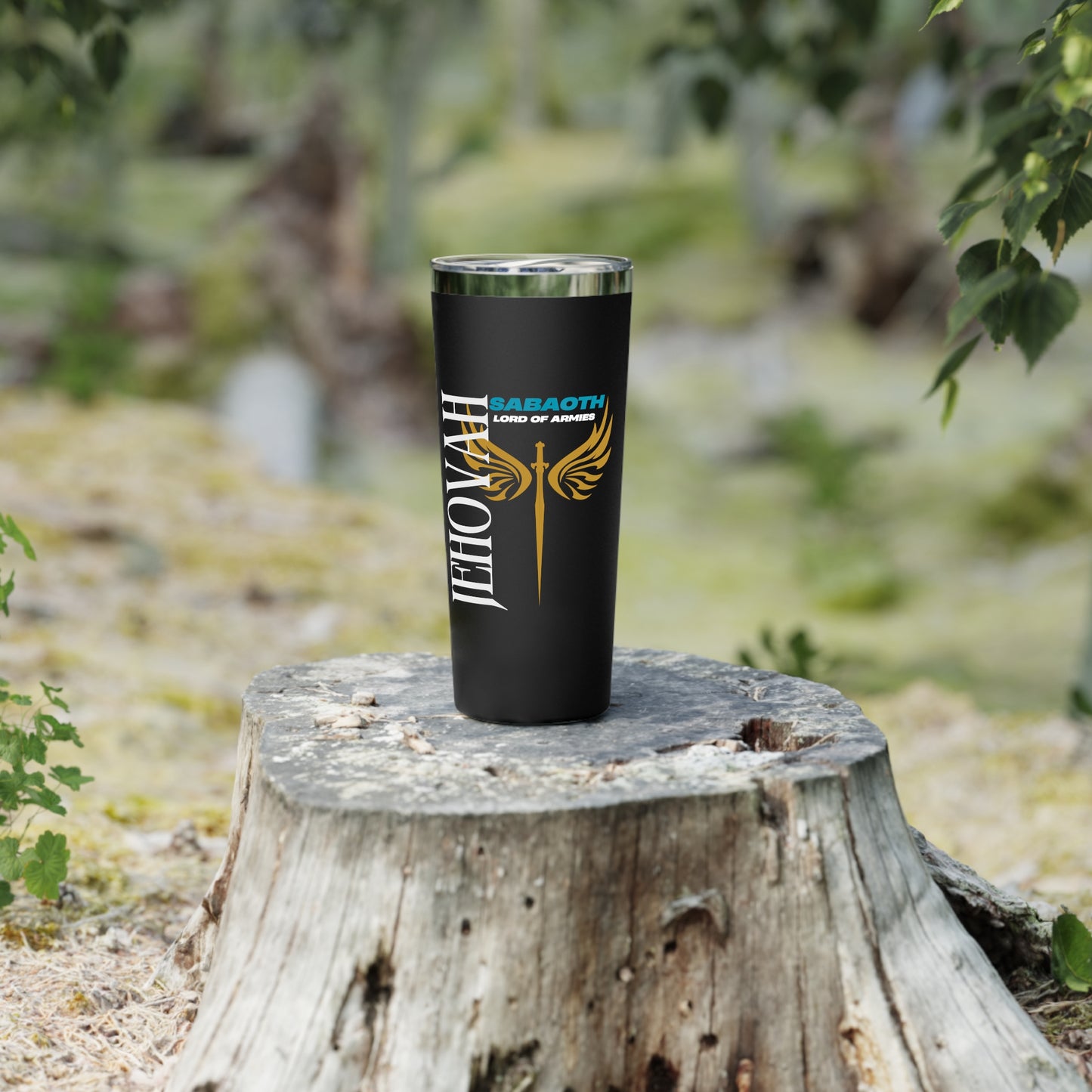 22oz Insulated Tumbler — Jehovah Sabaoth “Lord of Arms” Design