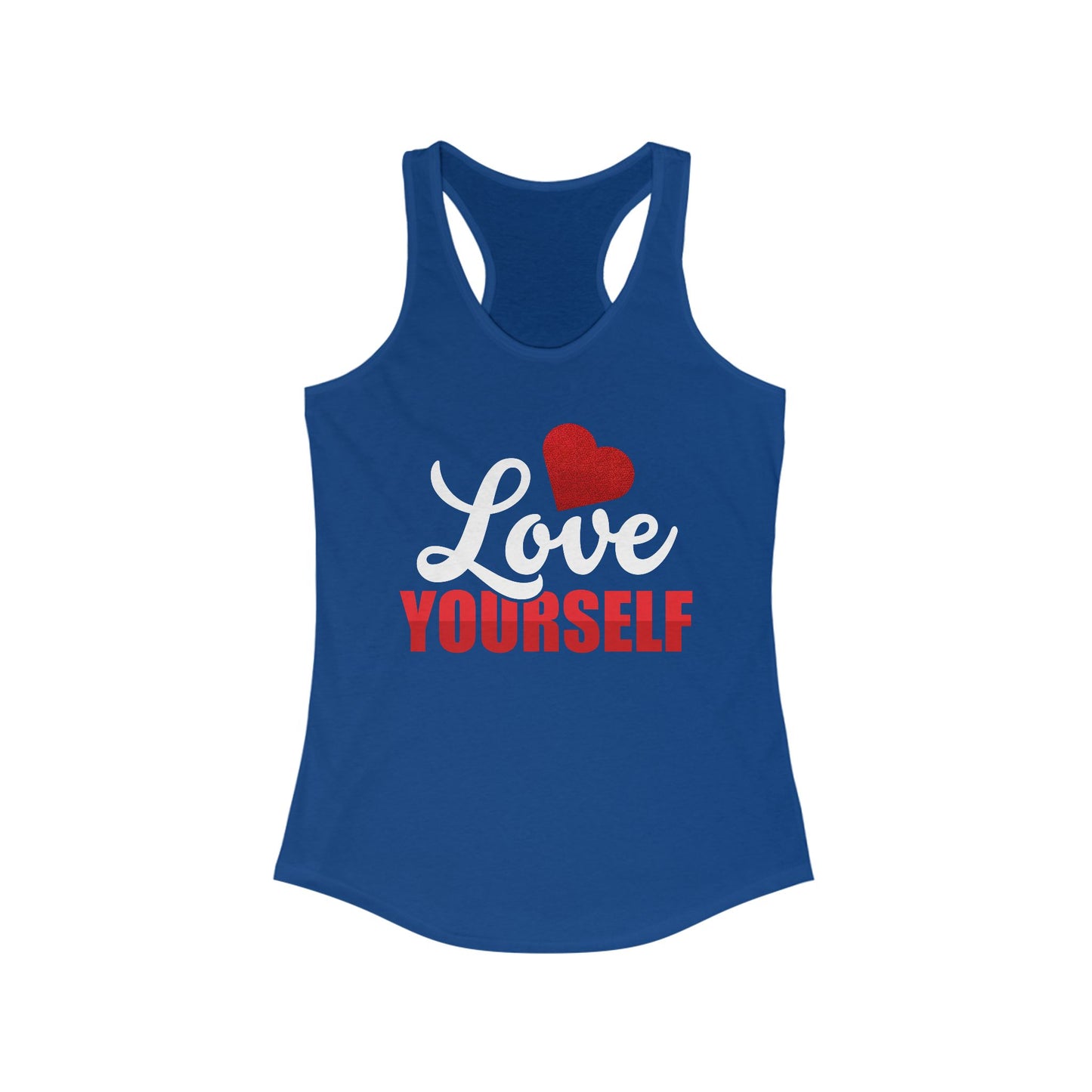 Love Yourself Racerback Tank Top - Women's Motivational Workout Wear