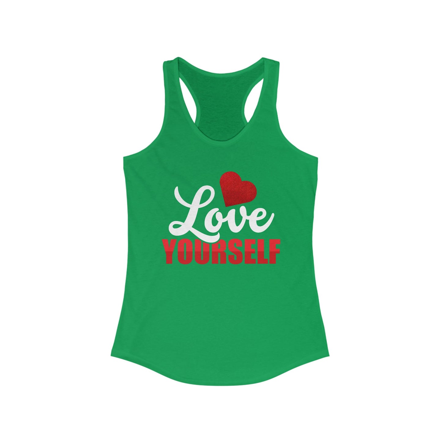 Love Yourself Racerback Tank Top - Women's Motivational Workout Wear