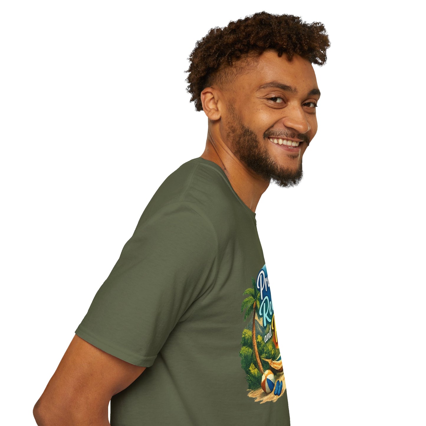 Pray, Relax & Play Beach T-Shirt