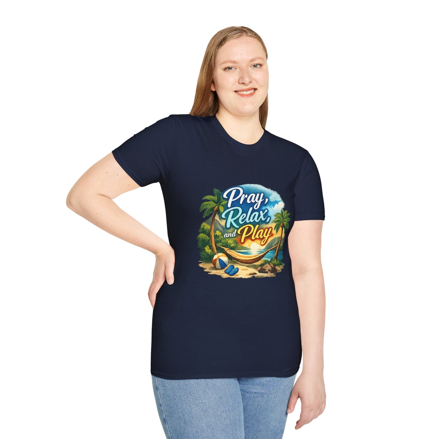 Pray, Relax & Play Beach T-Shirt