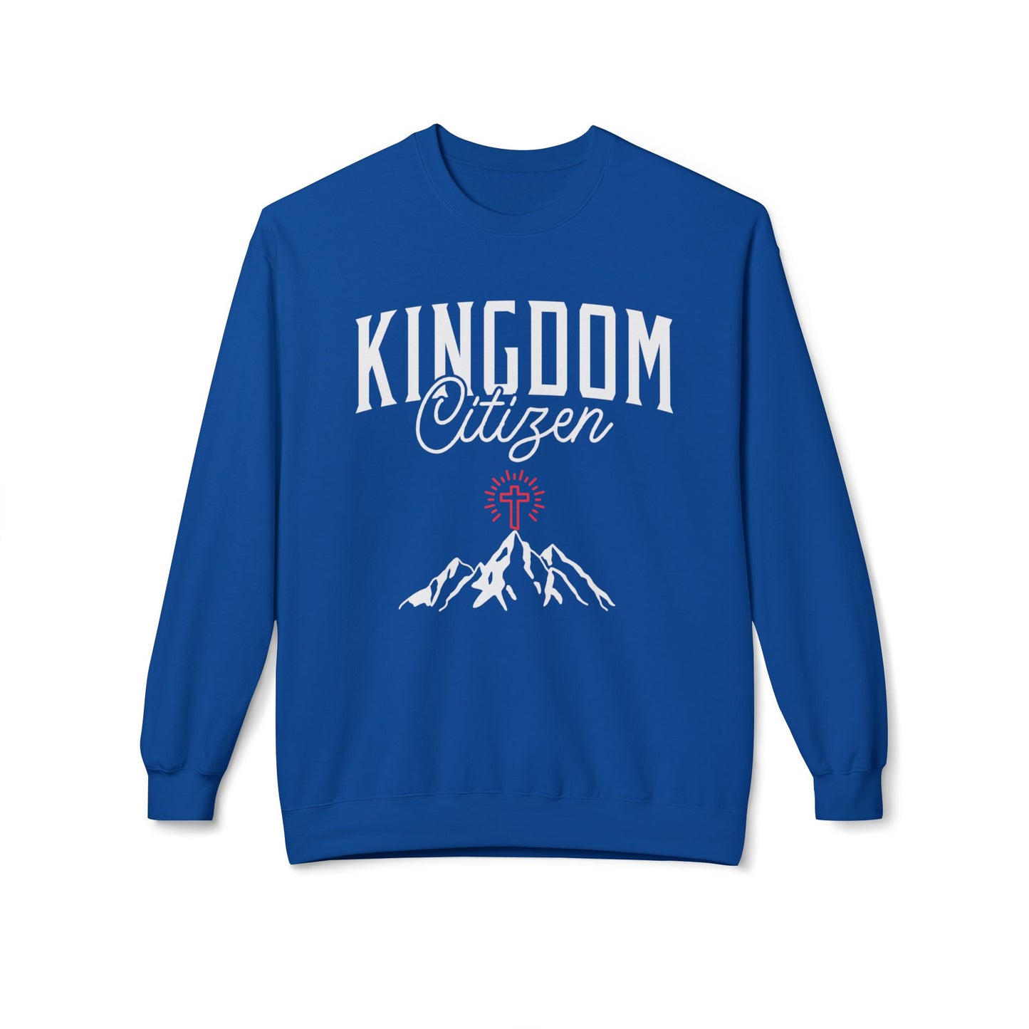 Kingdom Citizen Crewneck Sweatshirt — Faith Mountain Graphic