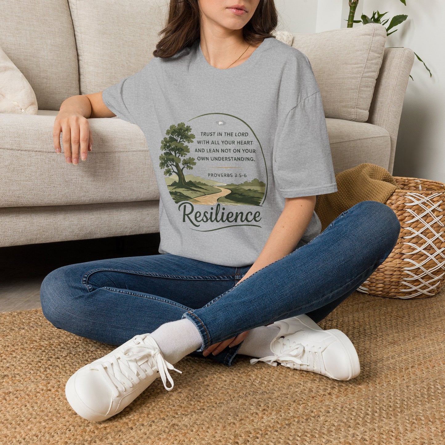 Resilience Bible Verse T‑Shirt — Proverbs 3:5-6 Inspirational Faith Tee