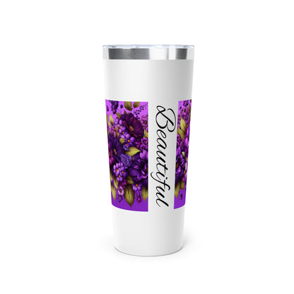 Floral Beautiful Tumbler - 22oz Copper Vacuum Insulated Travel Mug
