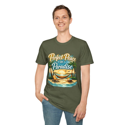 Perfect Peace in Paradise T-Shirt — Tropical Beach Graphic Tee
