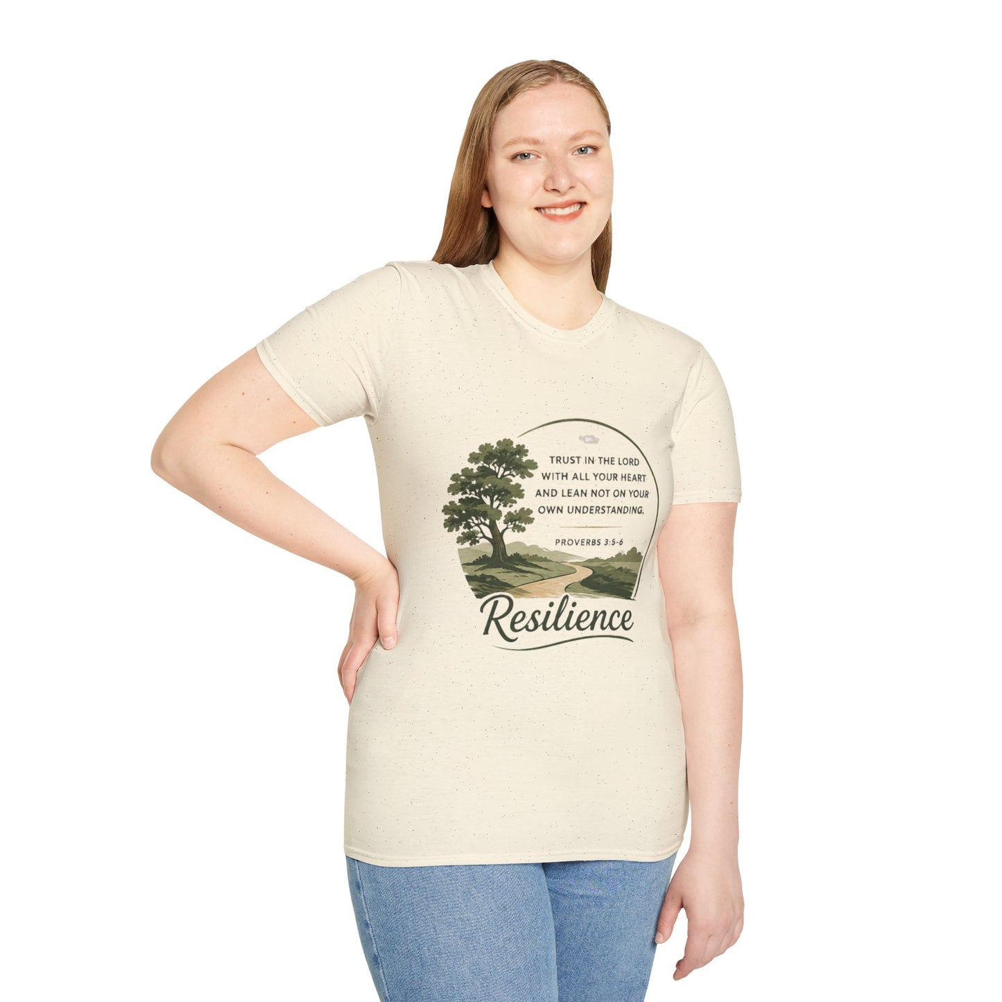 Resilience Bible Verse T‑Shirt — Proverbs 3:5-6 Inspirational Faith Tee