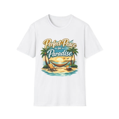 Perfect Peace in Paradise T-Shirt — Tropical Beach Graphic Tee