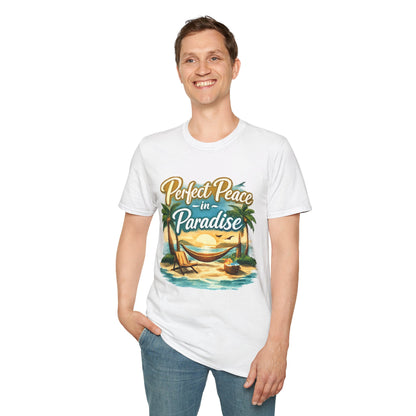 Perfect Peace in Paradise T-Shirt — Tropical Beach Graphic Tee