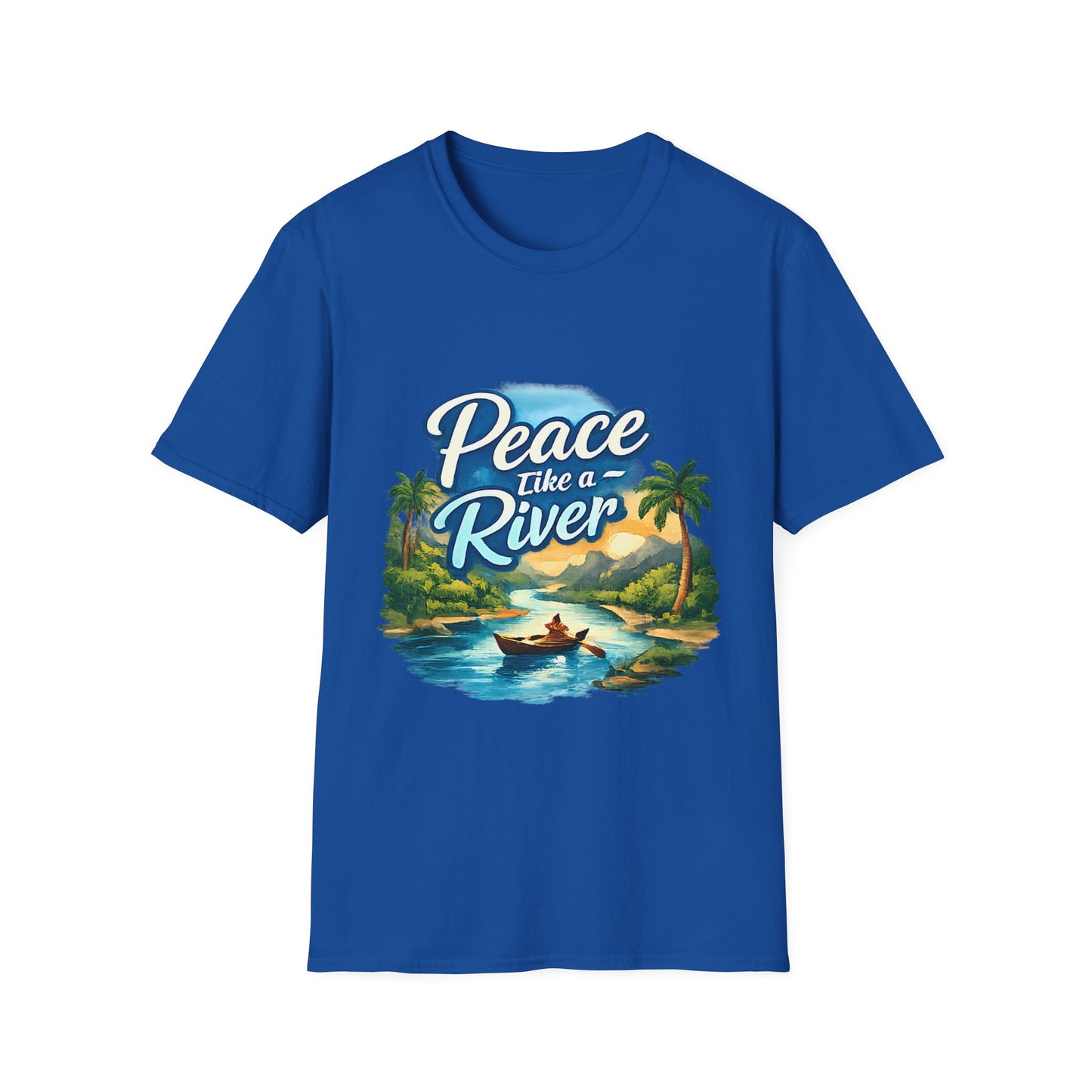 Peace Like a River T‑Shirt — Scenic River Prayer Tee