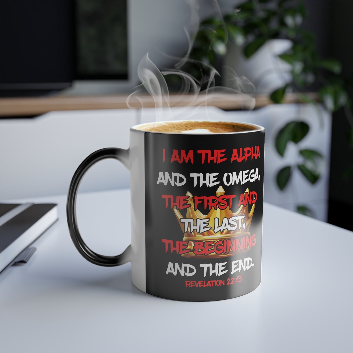 I Am The Alpha Inspirational Color Morphing Mug - Faith-Based Design, 11oz