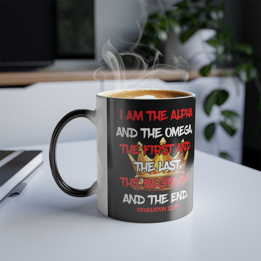 I Am The Alpha Inspirational Color Morphing Mug - Faith-Based Design, 11oz