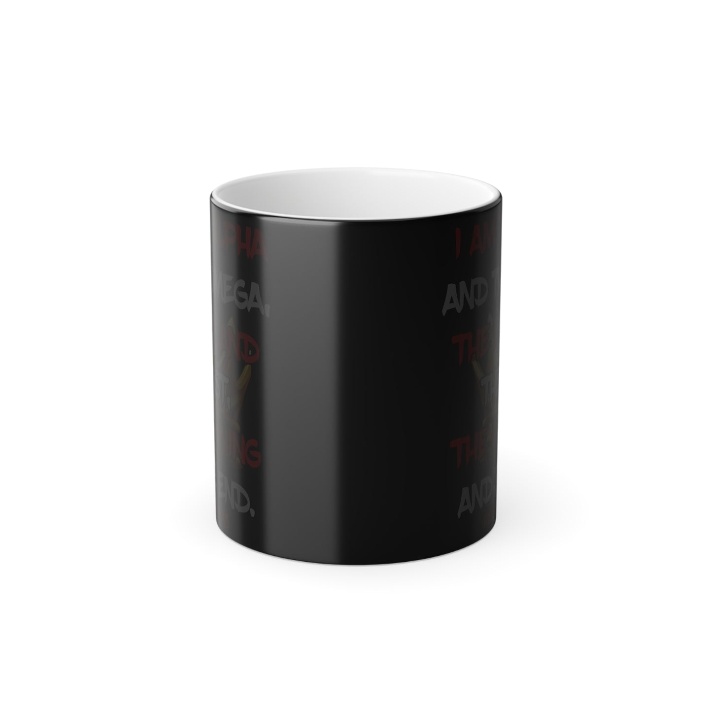 I Am The Alpha Inspirational Color Morphing Mug - Faith-Based Design, 11oz