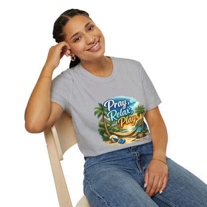 Pray, Relax & Play Beach T-Shirt