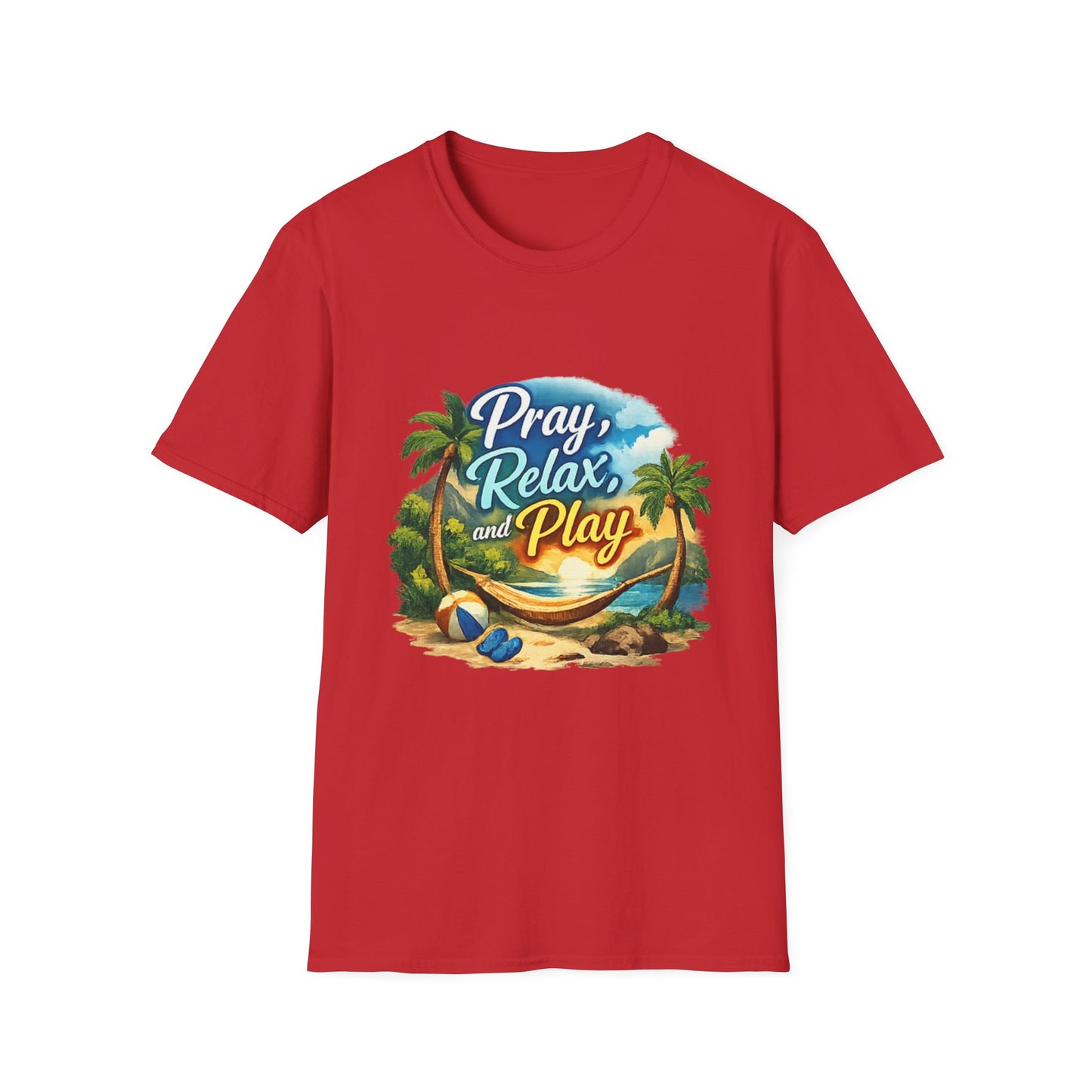 Pray, Relax & Play Beach T-Shirt