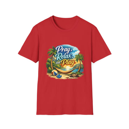 Pray, Relax & Play Beach T-Shirt