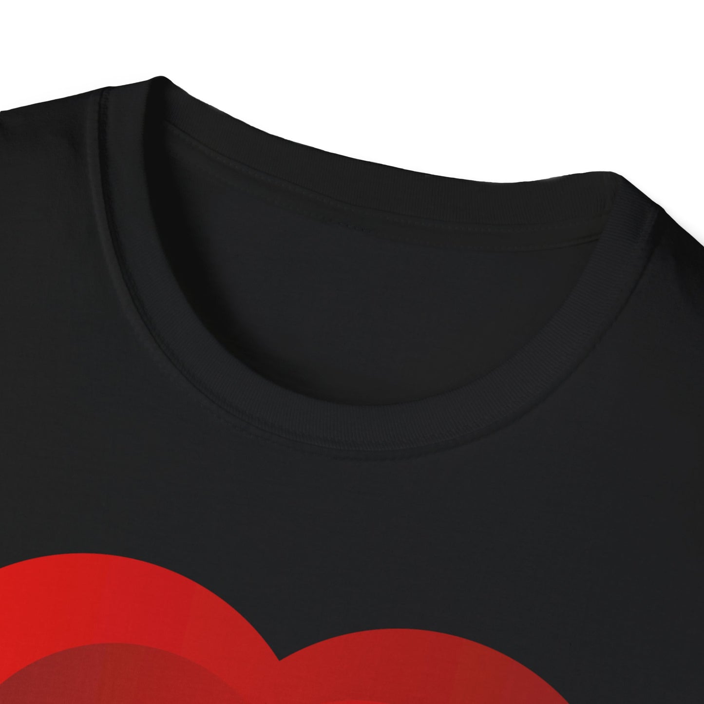 Romantic Floral Heart Unisex Softstyle T-Shirt