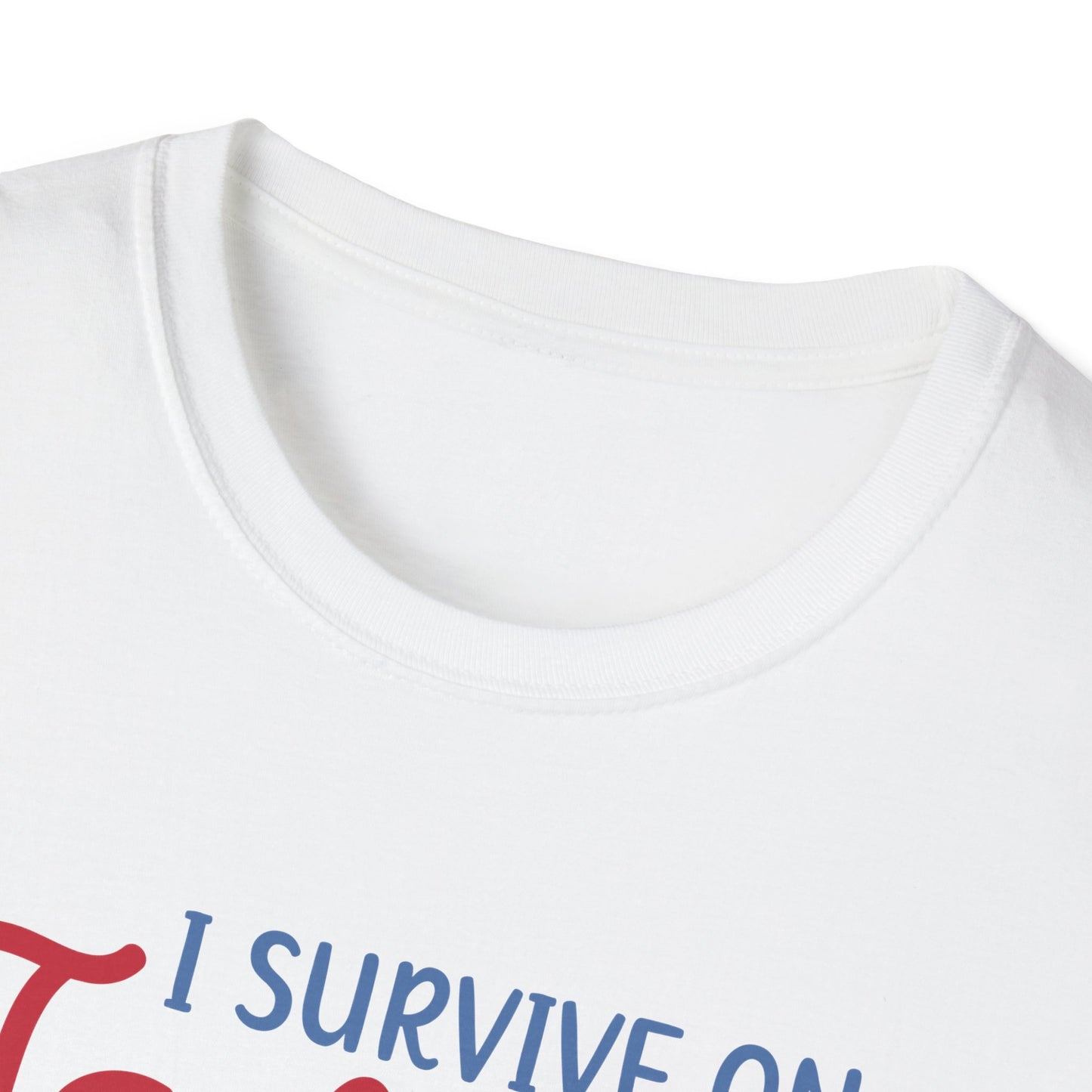 Jam & Jesus T-Shirt — I Survive on Jam & Jesus Christian Faith Tee