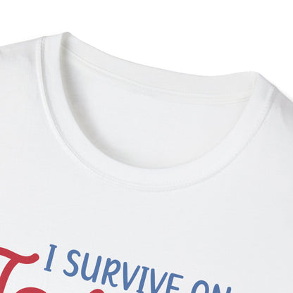 Jam & Jesus T-Shirt — I Survive on Jam & Jesus Christian Faith Tee
