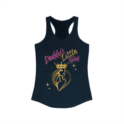 Daddy's Little Girl Racerback Tank Top - Stylish & Fun Women's Athletic Wear