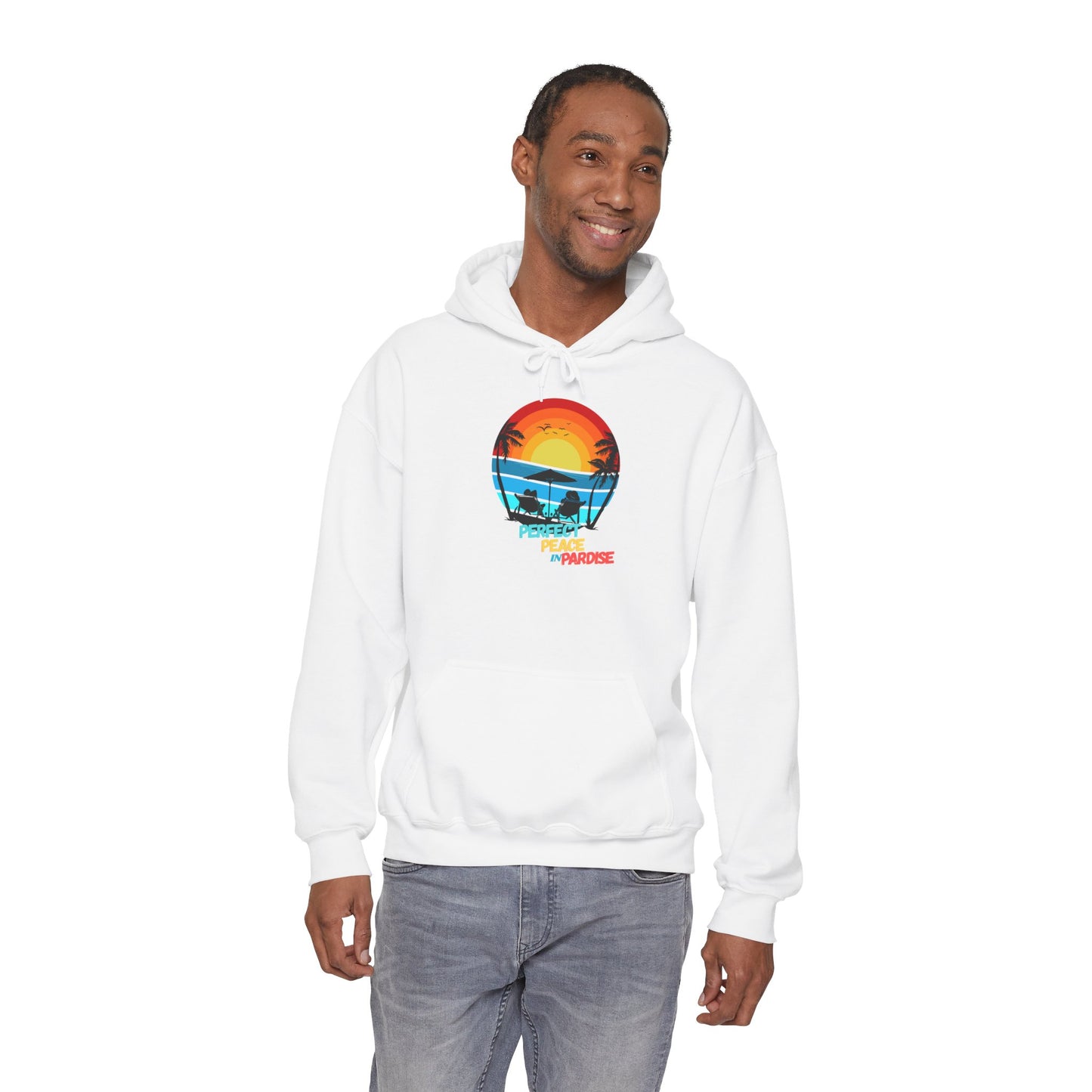 Tropical Sunset Hoodie - Unisex Heavy Blend™ Sweatshirt