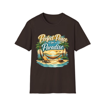 Perfect Peace in Paradise T-Shirt — Tropical Beach Graphic Tee