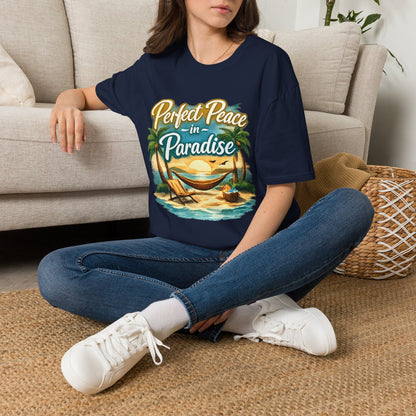 Perfect Peace in Paradise T-Shirt — Tropical Beach Graphic Tee