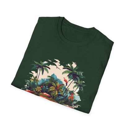 Tropical Peace T-Shirt, Casual Tee, Summer Vibes Shirt, Relaxing Island Top, Perfect for Vacations, Gifts for Beach Lovers