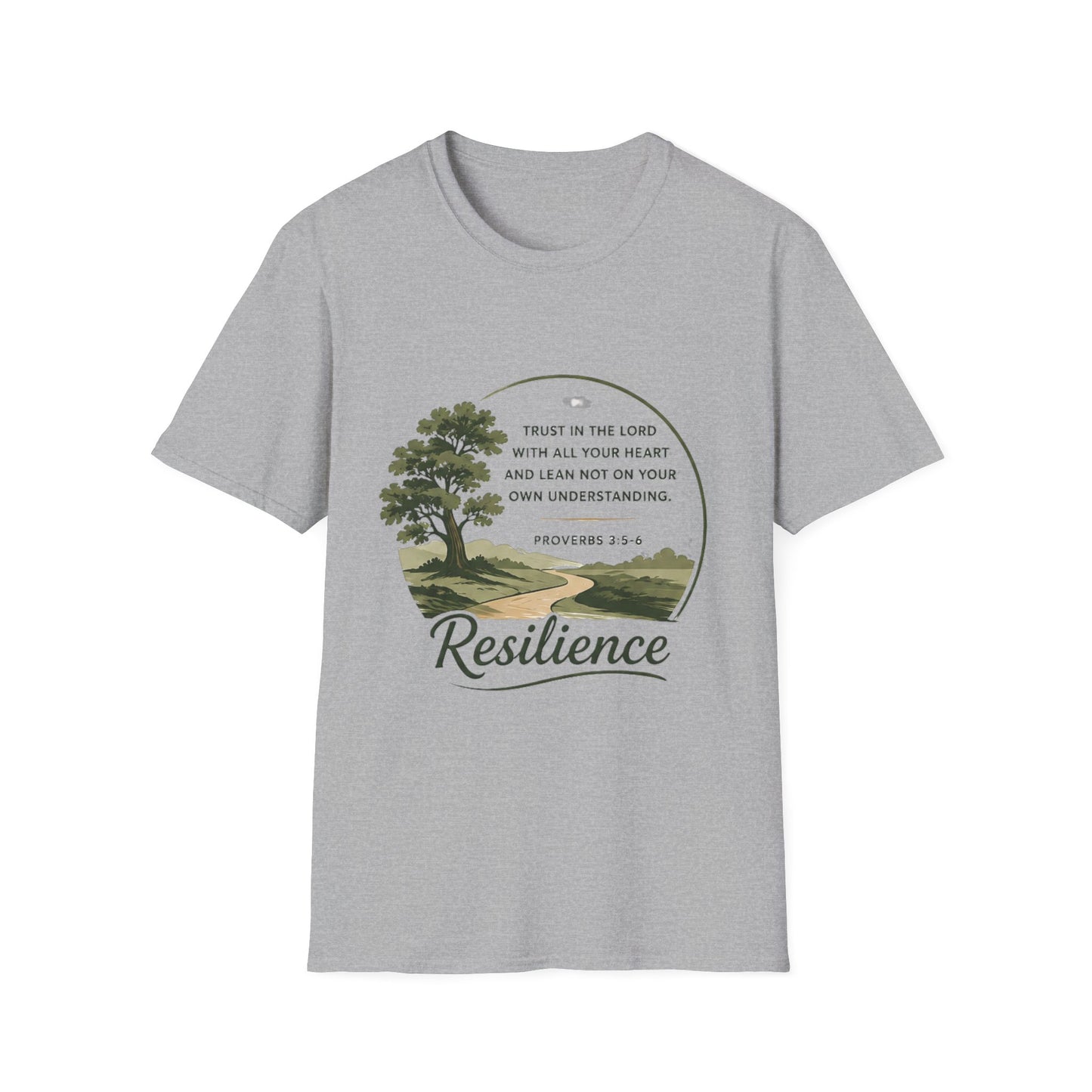 Resilience Bible Verse T‑Shirt — Proverbs 3:5-6 Inspirational Faith Tee