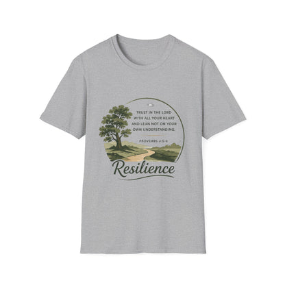 Resilience Bible Verse T‑Shirt — Proverbs 3:5-6 Inspirational Faith Tee