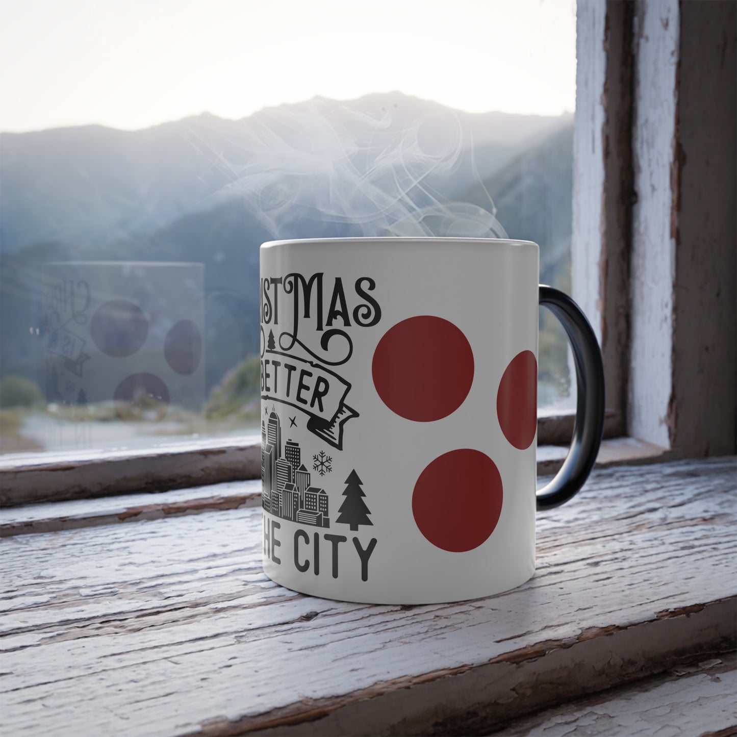 Color Morphing Mug — "Christmas Is Better in the City" 11oz