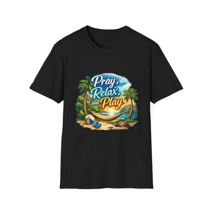 Pray, Relax & Play Beach T-Shirt