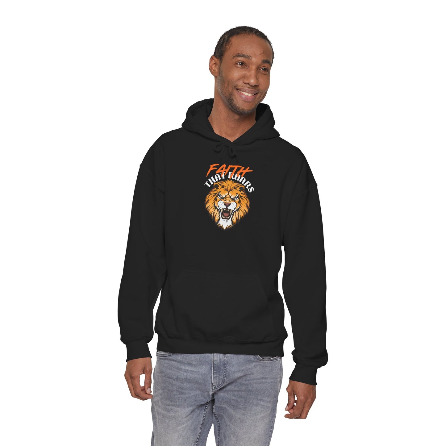 Faith That Roars Hoodie, Inspirational Sweatshirt, Black Lion Design, Unisex Heavy Blend Hoodie, Christian Gift, Cozy Pullover, [...]